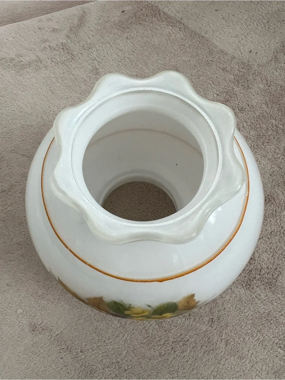 Vintage White Milk Glass Lamp Shade
